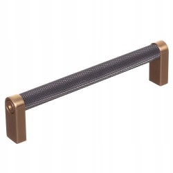 Uchwyt meblowy Industrialny ARES Grafitowo-Złoty roz. 128 mm