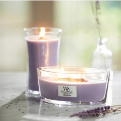 Świeca zapachowa szklana WOODWICK elipsa LAVENDER