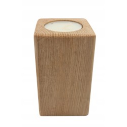 Świecznik drewniany tealight ŚREDNI 10cm